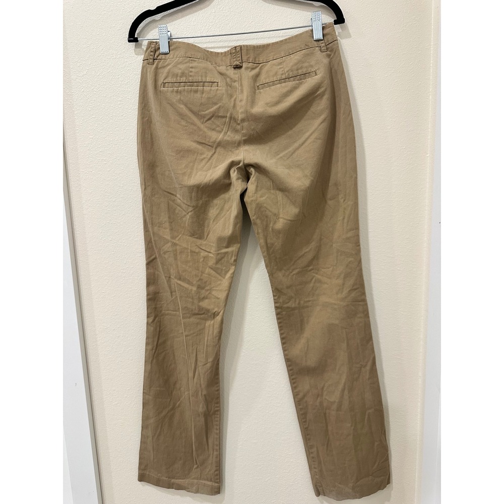 Y2K Old Navy Khaki Chino Pants Tan Straight Leg Size 2 Professional Casual - Picture 5 of 6
